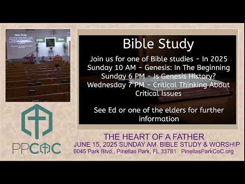 Featured image for “JUNE 15, 2025 SUNDAY AM  BIBLE STUDY & WORSHIP”