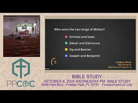 Featured image for “OCTOBER 8, 2025 WEDNESDAY PM  BIBLE STUDY”